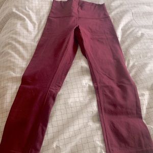 Lulu lemon wunder under crop high-rise size 6